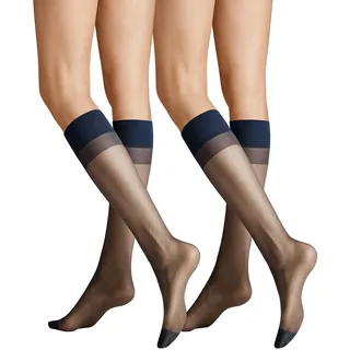 Hudson Kniestrümpfe Simply 20 To Go 2-Pack Blau Einheitsgröße