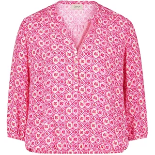 Cartoon Damen Casual-Bluse mit Muster 40, Pink/Rosa