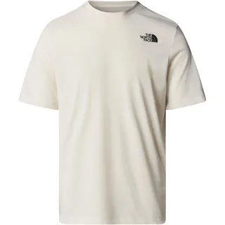 The North Face NF0A8BQWQLI M Foundation Mountains Faces Tee T-Shirt Herren White Dune Größe S