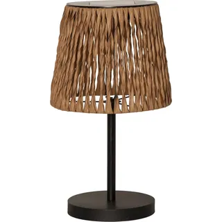 Solar-Tischleuchte Cesta Wasserhyazinthe Dämmerung 48cm - Schwarz, Braun