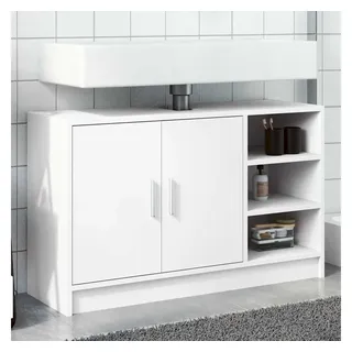 vidaXL Waschbeckenunterschrank 90 x 55 cm Weiß