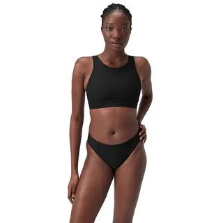 Speedo Damen Solid Highneck Top mit Mesh