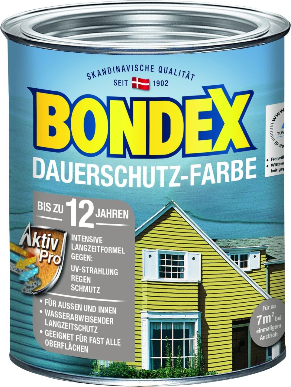 Bild von Dauerschutz-Farbe 750 ml schneeweiß seidenglänzend