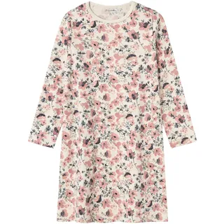 NAME IT Mädchen Nkfnightgown Ls Nostalgia Flower Noos, Peyote Melange, 86-92