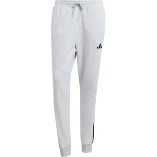 Adidas M 3S PANT Herren Hose, Standardschnitt, mittelhohe Taille, konische Beine - Grau