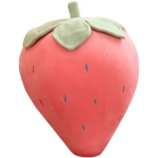 Martin Kench Erdbeere Plüschtiere Plüsch Dekokissen Kopfkissen Kissen Geburstagsgeschenke Sitzkissen Zierkissen für Kinderzimmer Sofa Dekoration (rosa,22cm)