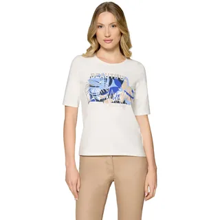 Betty Barclay Rundhals-Shirt Patch Cream/Blau 36