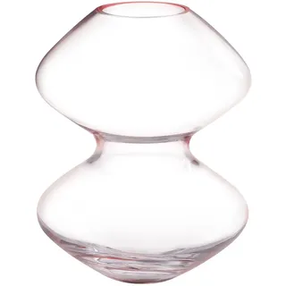 Pasabahce Vase, Glas, Rosa/Transparent