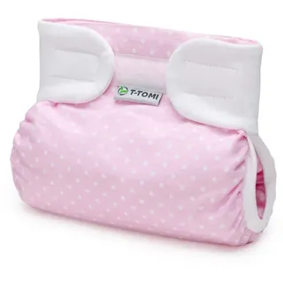 T-Tomi Orthopädisches Spreizh√∂schen für breites Wickeln - klettverschluss White dots (3-6 kg) 1 St