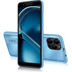 XGODY Handy Günstig S21, 5,5 Zoll Smartphone Ohne Vertrag mit 2500mAh Akku Dual SIM Dual Standby, 1GB+16GB 128GB Erweiterbar Android 9 Smartphone, 5MP+5MP, Face ID GPS 3G Handy(Blau)