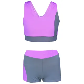 Aquarti Bustier-Bikini Mädchen Lila/Grau 134 N-Gr