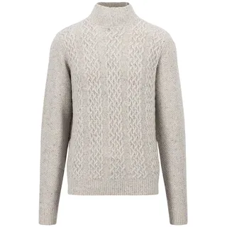 FYNCH-HATTON Strickpullover, mit Stehkragen und Zopfmuster FYNCH-HATTON winter white XL