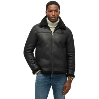 Superdry Aviator Lederjacke - Black - L