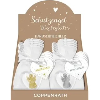 Handschmeichler Kunstharz - Herz mit Engel - Beige