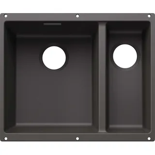 SUBLINE 340/160-U für Farbige Komponenten Einbauspüle SILGRANIT felsgrau ab 60 cm ohne Ablauffernbedienung