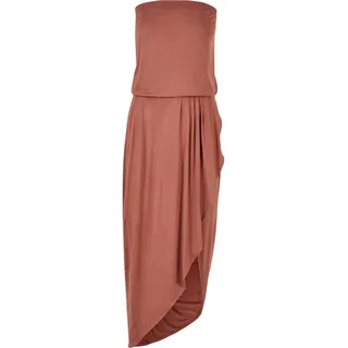 URBAN CLASSICS Shirtkleid Ärmelos Terracotta L