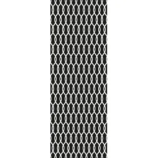 Queence Vinyltapete "Louis", schwarz, B:0,9m L:2,5m, Vinyl, Tapeten, Vinyltapete, 90x250cm, selbstklebend, kinderleichte Anbringung,, Sticker,