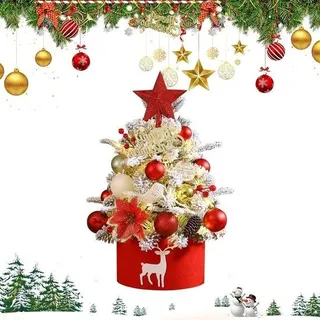 Kleiner Weihnachtsbaum 45cm rot - Rot