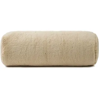 Gözze Nackenrolle Uni Flausch Kissenrolle LaPit 20 x 60 cm Beige