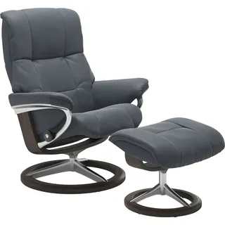 Stressless Relaxsessel Mayfair Leder 79 x 102 x 44 cm Blau mit Schlaffunktion