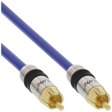 Bild Audiokabel PREMIUM vergoldete Stecker 1x Cinch-Stecker/Stecker 1,0m (89401P)