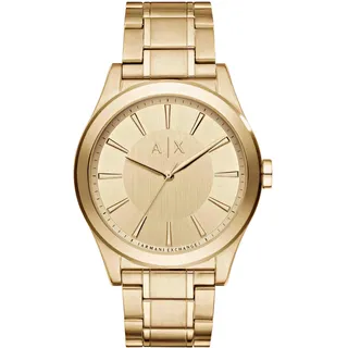 Armani Exchange Watch For Men, Quartz Three hand movement and 44mm Case Size with Stainless steel strap