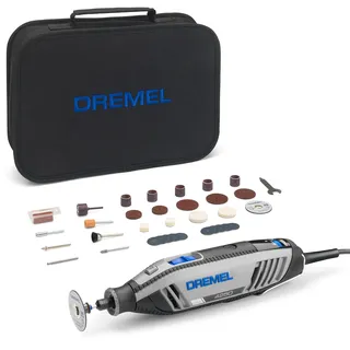 DREMEL 4250 Multifunktionswerkzeug ohne Akku + Tragetasche + Schleifblätter + Sägeblatt