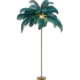 Kare DESIGN Stehlampe Feather Palm Alu, Eisen, Stahl & Metall Grün