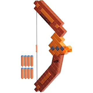 Hasbro Nerf Minecraft Bogen Dart-Blaster, 8 Nerf N1 Darts,
