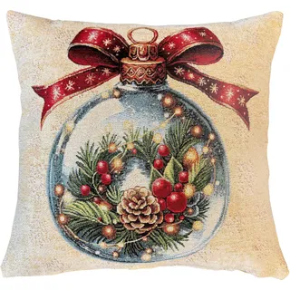 HOME WOHNIDEEN Dekokissen CHRISTMAS BALL 45 x 45 cm Bunt