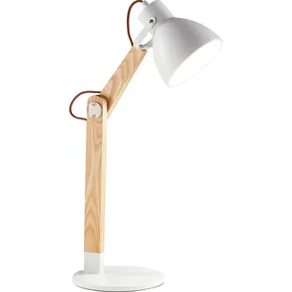 Fabas Luce Tischleuchte , Weiß , Metall , 73 cm , DIN EN ISO 9001 , höhenverstellbar, Schnurschalter, verstellbare Arme , Lampen & Leuchten, Leuchtenserien