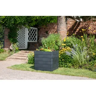 GARANTIA Hochbeet Ergo Quadro L 80 x 80 x 47 cm Grau