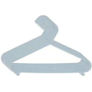 Bieco Kleiderbügel Kinder 8 St Trend Blau | Länge ca 30cm | Baby Kleiderbügel | Kunststoff Kleiderbügel Kinder Baby | Baby Organiser Für Kleiderschrank | Kleiderbügel Baby | Baby Clothes Hangers