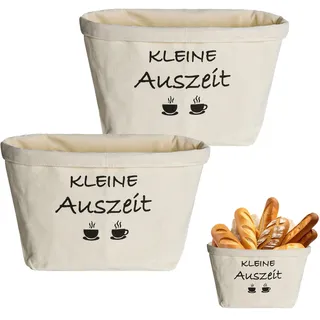 Hainue 2 Stück Brotkorb Stoff, Kleine Auszeit Tasche Leinen Geschenkkorb,Brottasche Brotkorb aus Stoff,Geburtstags und Weihnachtsgeschenke für Frauen