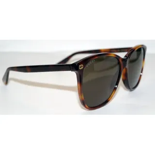 GUCCI GG0024S Damen-Sonnenbrille Vollrand Butterfly Kunststoff-Gestell, braun