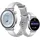 Watch S4 BT 41mm Edelstahlgehäuse silber Lederarmband weiß M