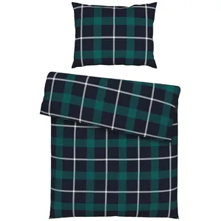 Esposa Bettwäsche , Blau , Textil , Karo , 140x200 cm , pflegeleicht, atmungsaktiv, hautfreundlich, schadstoffgeprüft, bio , Heimtextilien, Bettwäsche & Leintücher, Bettwäsche, Flanell-Bettwäsche