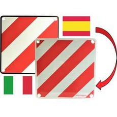 Bild 97605 Warntafel 2in1 für Spanien und Italien Warntafel (L x B) 50 cm x 50 cm
