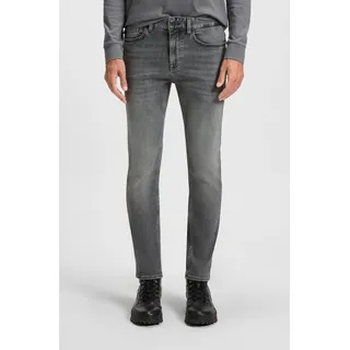 Slim-fit-Jeans BOSS ORANGE "Delaware", Herren, Gr. 40, Länge 32, medium grau038, Denim/Jeans, Obermaterial: 93% Baumwolle, 5% Elastomultiester, 2% Elasthan, unifarben, slim fit lang, Jeans Slim-fit-Jeans, slim fit, mittlere Bundhöhe, schmaler Beinverlauf