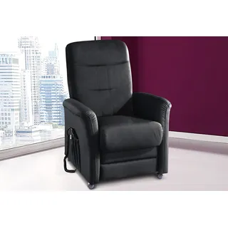 sit&more TV-Sessel Charlie Altara Nubuck 76 x 103 x 91 cm Schwarz mit Motor und Aufstehhilfe