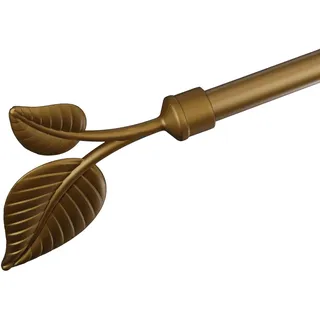 LIEDECO Gardinenstangen-Endstück Blatt 2-läufig Ø 20 mm Gold