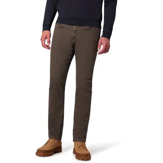 5-Pocket-Hose "RANDO", Herren, Gr. 38, Länge 34, braun (schwarz braun raw), Denim/Jeans, Obermaterial: 72% Baumwolle, 26% Polyester, 2% Elasthan, PIONEER AUTHENTIC JEANS, unifarben, regular fit lang, Hosen 5-Pocket-Hose, im Five-Pocket Style