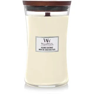 Woodwick Duftkerze Island Coconut 610 g gelb