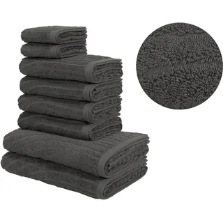 OTTO home Ognon Handtuchset 8-tlg. grau