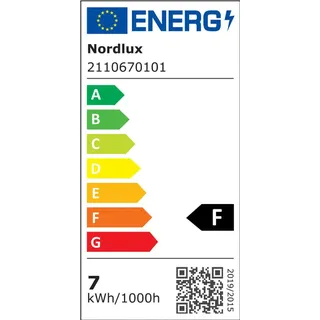 Nordlux Landon Long LED-Bad-Deckenleuchte LED LED 6.5W Warmweiß bis Neutralweiß Weiß