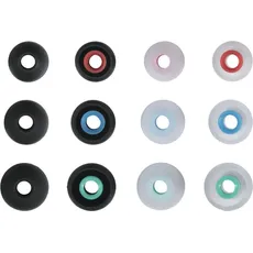 Bild Silikon-Ersatzohrpolster, Größe S - L, 12 St., schwarz/transparent versch. Farben