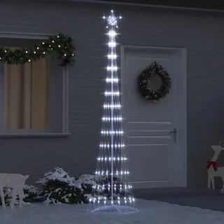 Hochwertigen Möbel LED Weihnachtsbaum Kaltes Weiß 70 x 70 x 250 cm Metall - 5624209