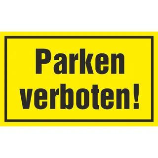 SWEYTEC Kunststoffschild Parken verboten 400x250 mm