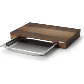 Continenta Schneidebrett »Walnuss« mit Schublade braun