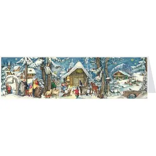 Postkarten- Adventskalender  XL "Weihnachten mit den Tieren"